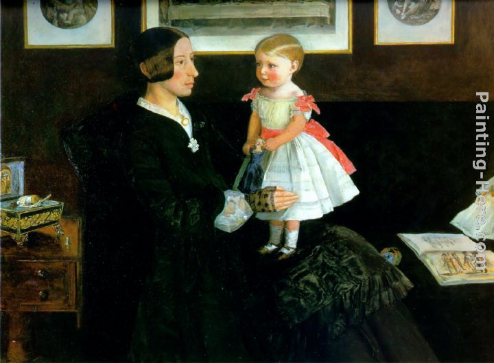 Portrait of Mrs James Wyatt painting - John Everett Millais Portrait of Mrs James Wyatt art painting